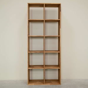 Massief eiken boekenkast Regal 10, 76 x 35 x 187 cm | NordicStory