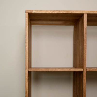 Massief eiken boekenkast Regal 10, 76 x 35 x 187 cm | NordicStory