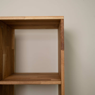 Massief eiken boekenkast Regal 10, 76 x 35 x 187 cm | NordicStory