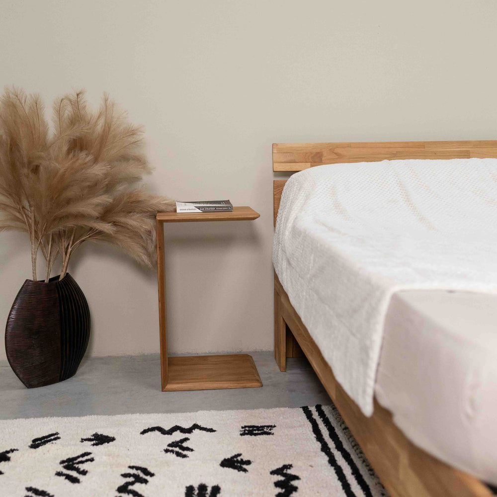 Massief eiken bijzettafel Sono 2, 38 x 35 x 35 x 60 cm | NordicStory