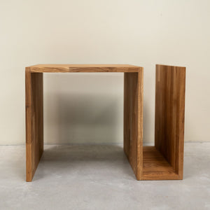 Massief eiken bijzettafel Sofi, 44 x 44 x 62 cm | NordicStory