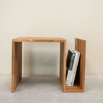 Massief eiken bijzettafel Sofi, 44 x 44 x 62 cm | NordicStory