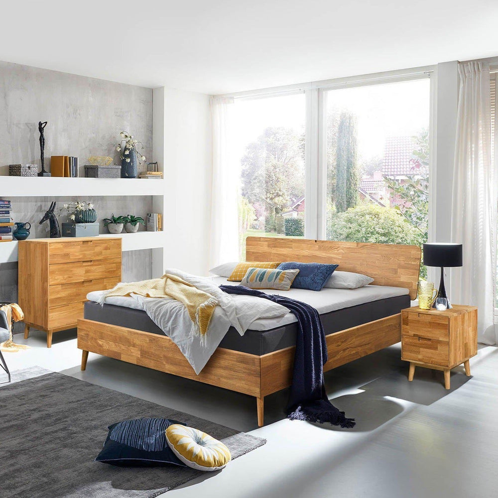 NordicStory Eiken massief houten bed