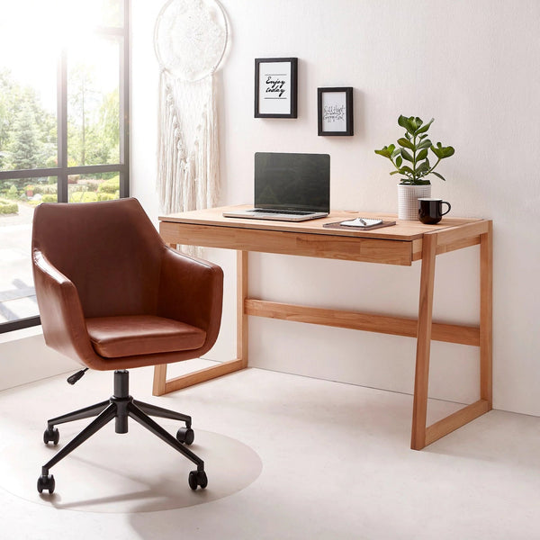 NordicStory Eric bureau in massief eiken 120 x 65 x 75 cm.