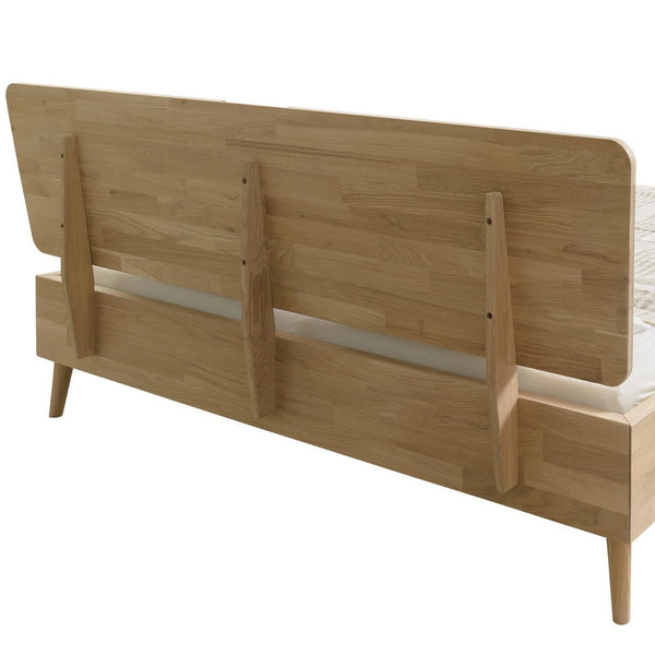NordicStory Bed massief eiken Scandinavische slaapkamer 