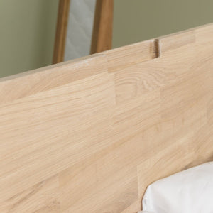 NordicStory Bed massief eiken Scandinavische slaapkamer 