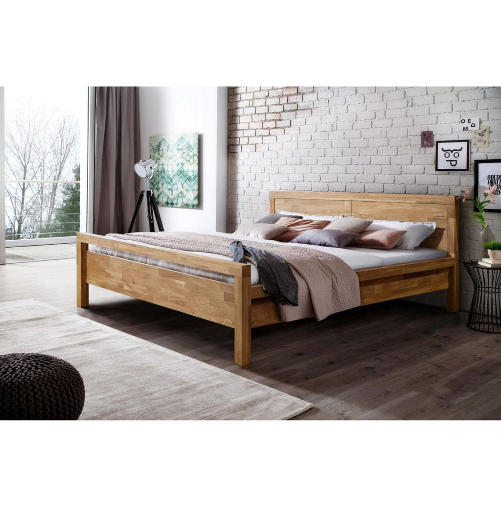 NordicStory Massief houten eiken bed "Next" 4