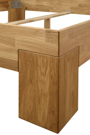 NordicStory Eiken massief houten bed Scandinavische slaapkamers 