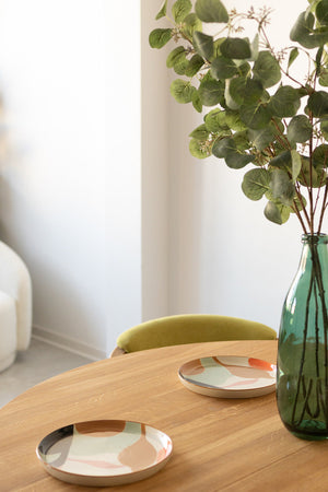 Ronde uitschuifbare eettafel in massief eiken Holger | NordicStory