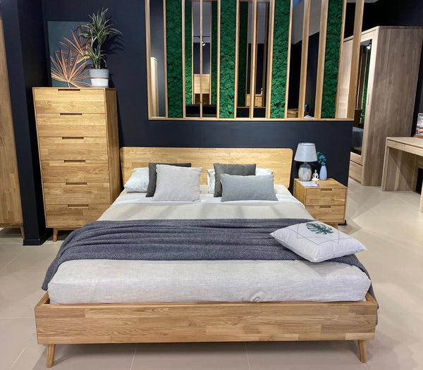 NordicStory Massief eiken bed Escandí 
