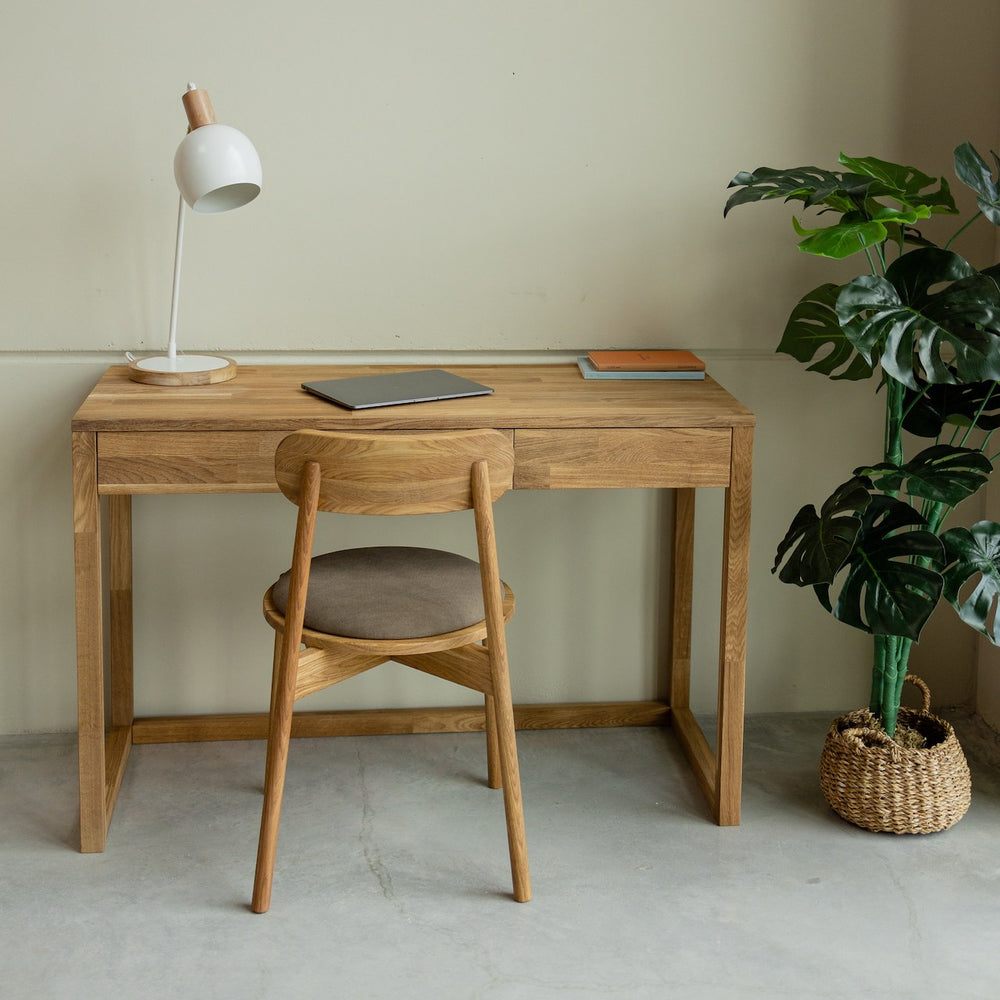 NordicStory Schrijftafel, massief eiken dressoir 