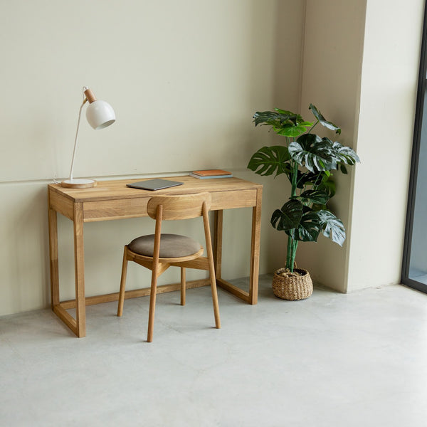 NordicStory Schrijftafel, massief eiken dressoir 