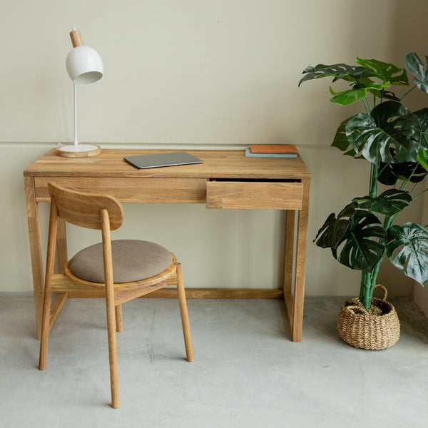 NordicStory Schrijftafel, massief eiken dressoir 