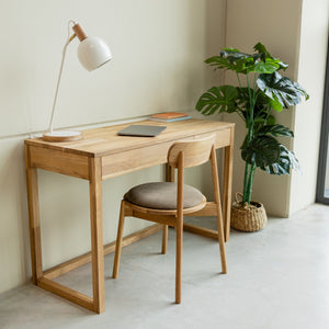 NordicStory Schrijftafel, massief eiken dressoir 