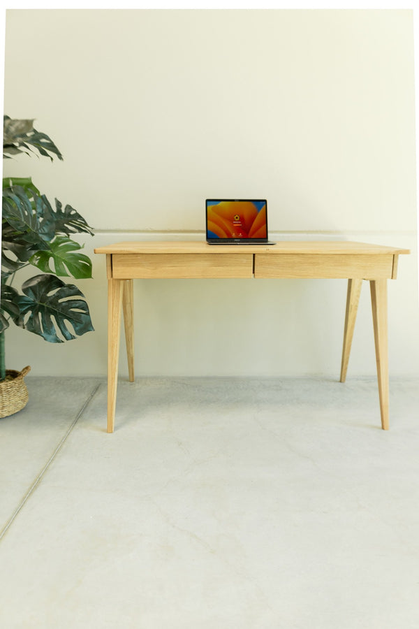  NordicStory Duurzaam eiken massief houten schrijftafel