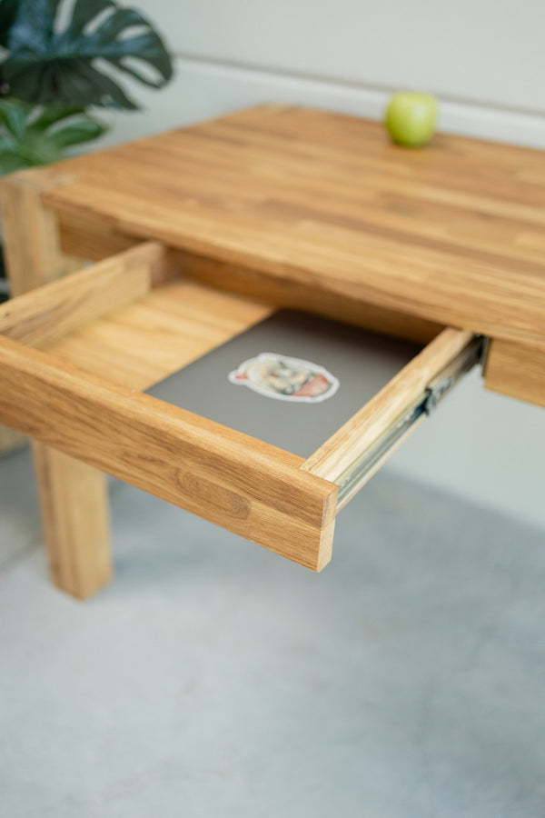 NordicStory Rustieke bureautafel van massief duurzaam eikenhout 