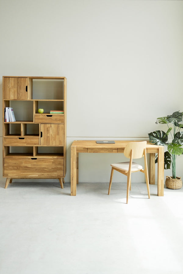  NordicStory Duurzaam eiken massief houten schrijftafel