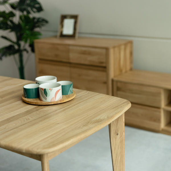 NordicStory uitschuifbare eettafel van massief eikenhout