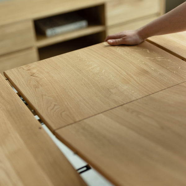 NordicStory uitschuifbare eettafel van massief eikenhout