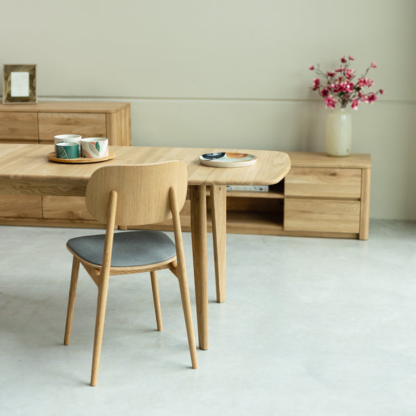 NordicStory uitschuifbare eettafel van massief eikenhout