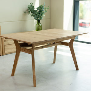 NordicStory uitschuifbare eettafel in massief eiken Harold