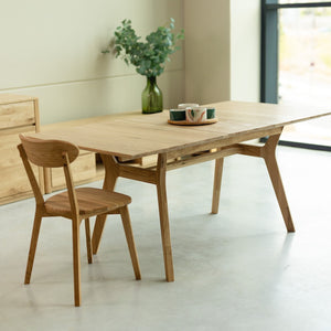 NordicStory uitschuifbare eettafel in massief eiken Harold