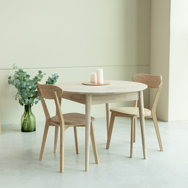 Roble.Store Ronde uitschuifbare eettafel in massief eikenhout 