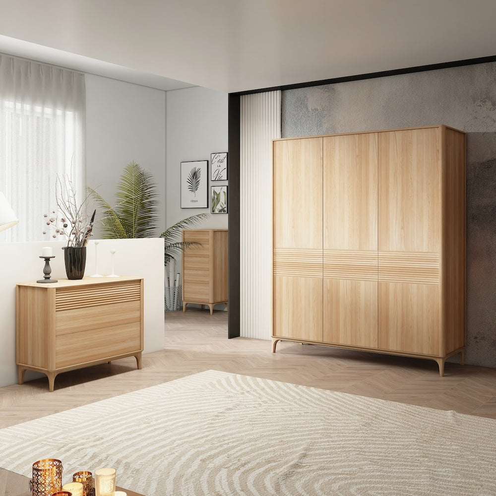 Commode in massief eiken duurzaam eiken hoge commode