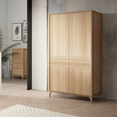 Oxford 2 massief eiken kledingkast, 120x60x210 cm | NordicStory