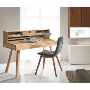 NordicStory Massief eiken bureau Einstein 2 met zwevende plank