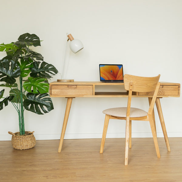 NordicStory Duurzaam eiken massief houten schrijftafel