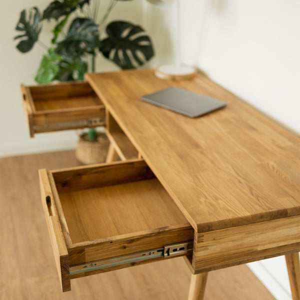 NordicStory Duurzaam eiken massief houten schrijftafel