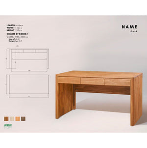 NordicStory Massief eiken bureau Elsa