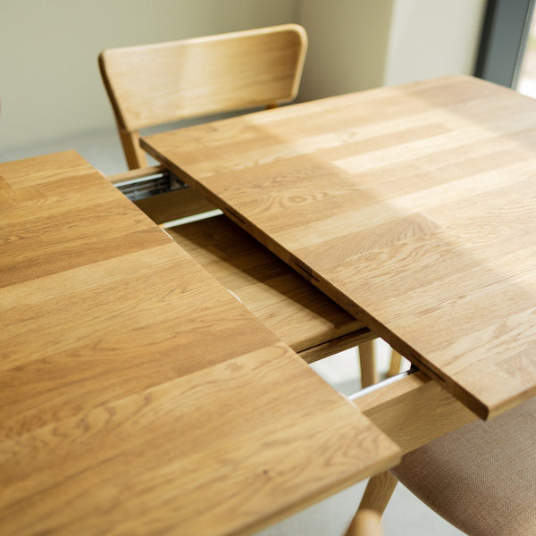  NordicStory uitschuifbare eettafel van massief duurzaam eikenhout