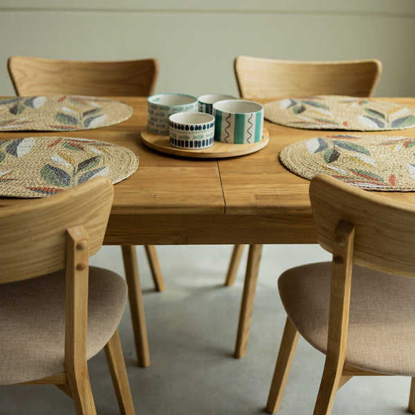  NordicStory uitschuifbare eettafel van massief duurzaam eikenhout