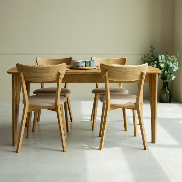  NordicStory uitschuifbare eettafel van massief duurzaam eikenhout