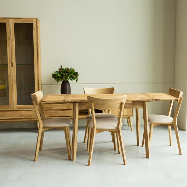 NordicStory uitschuifbare eettafel van massief duurzaam eikenhout