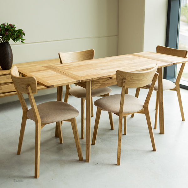 NordicStory uitschuifbare eettafel van massief duurzaam eikenhout