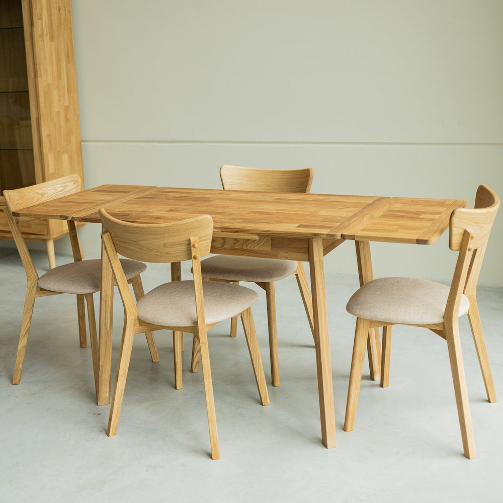 NordicStory uitschuifbare eettafel van massief duurzaam eikenhout