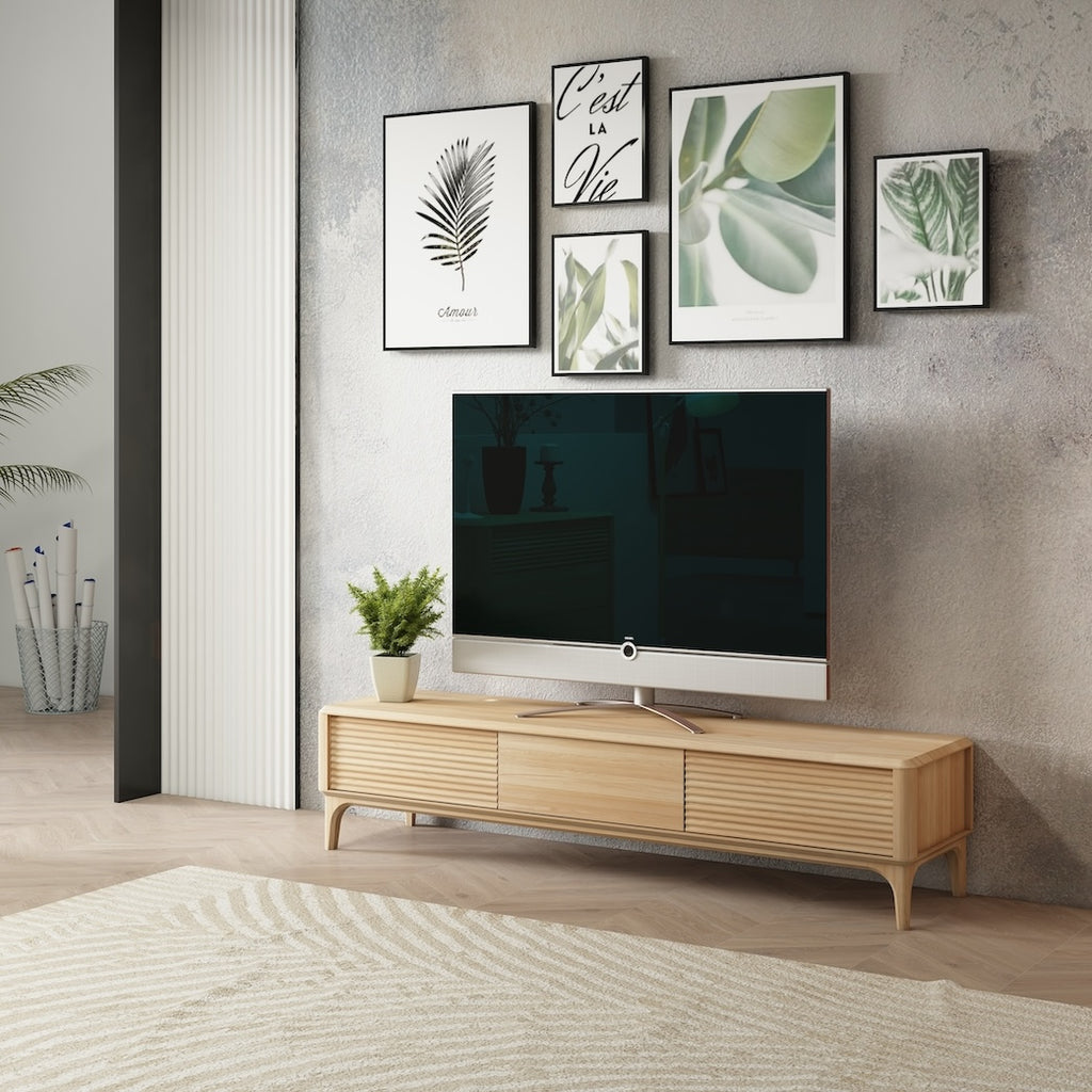 NordicStory Oxford massief eiken tv-meubel 3