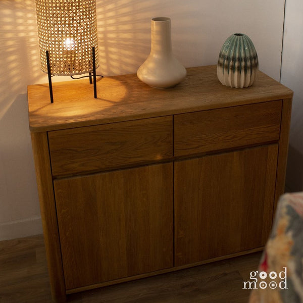 NordicStory Dressoir Ladekast in massief eikenhout