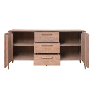 NordicStory Dressoir Ladekast in massief eikenhout