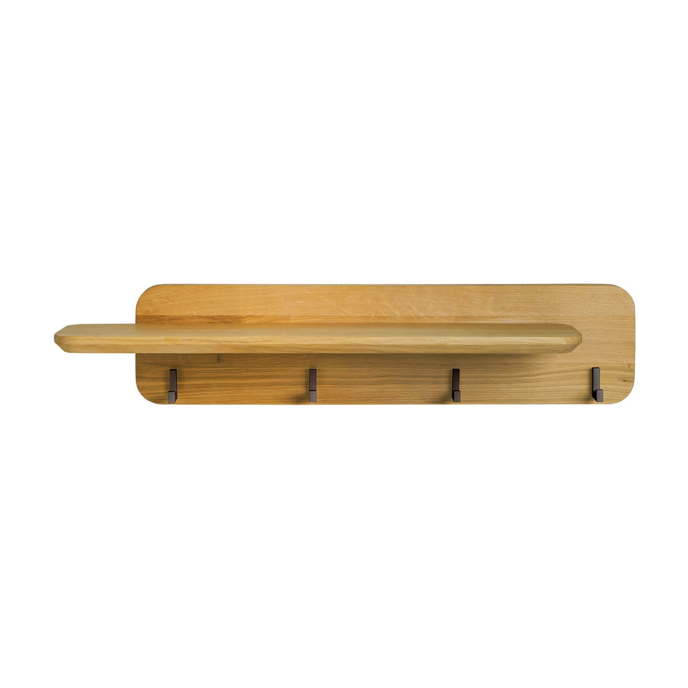 NordicStory Geneva eiken massief houten kapstok, 85 x 22,5 x 180 cm.
