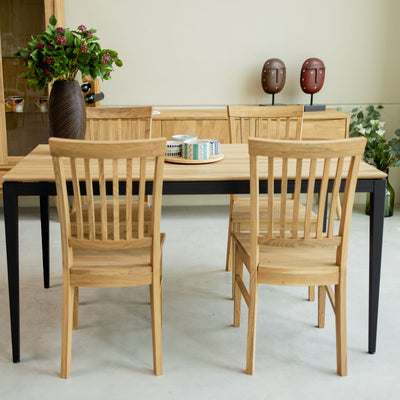 NordicStory Set van 2 massief eiken eetkamerstoelen PROVANCE Oak.Store