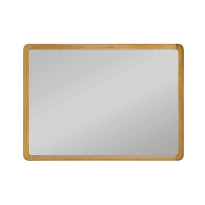 NordicStory Geneva eiken massief houten spiegel, 110 x 2,5 x 80 cm.