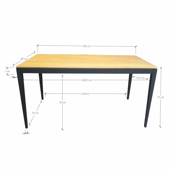 NordicStory MADRID Eiken massief houten eettafel MADRID Roble.Store