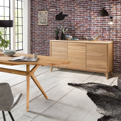 NordicStory Dressoir Ladekast in massief eiken Oxford 3.2.3