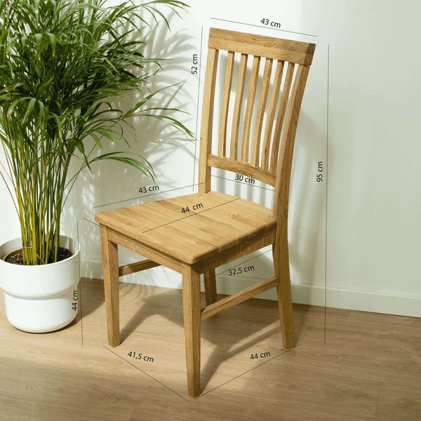 NordicStory Massief houten tafelset Ontario en 6 stoelen Provance Oak.Store