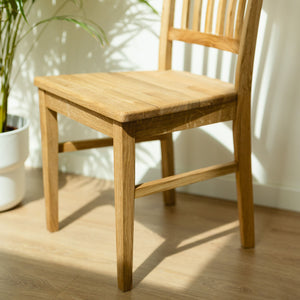 NordicStory Massief houten tafelset Ontario en 6 stoelen Provance Oak.Store