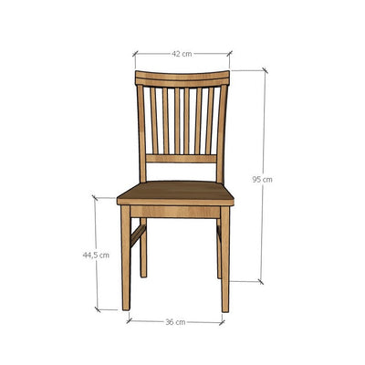 NordicStory Set van 2 massief eiken eetkamerstoelen PROVANCE Oak.Store